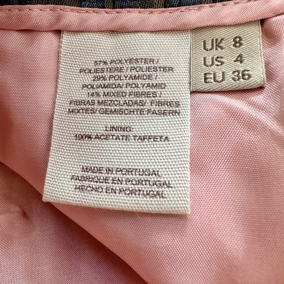 Gorgeous Orla Kiely Navy Olive Crop Jacquard Pants UK8 US4 NWOT - Picture 4 of 8